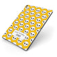 Personalised Halloween Heart Skulls Apple iPad Case on Grey iPad Side View