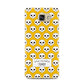 Personalised Halloween Heart Skulls Samsung Galaxy A7 2016 Case on gold phone