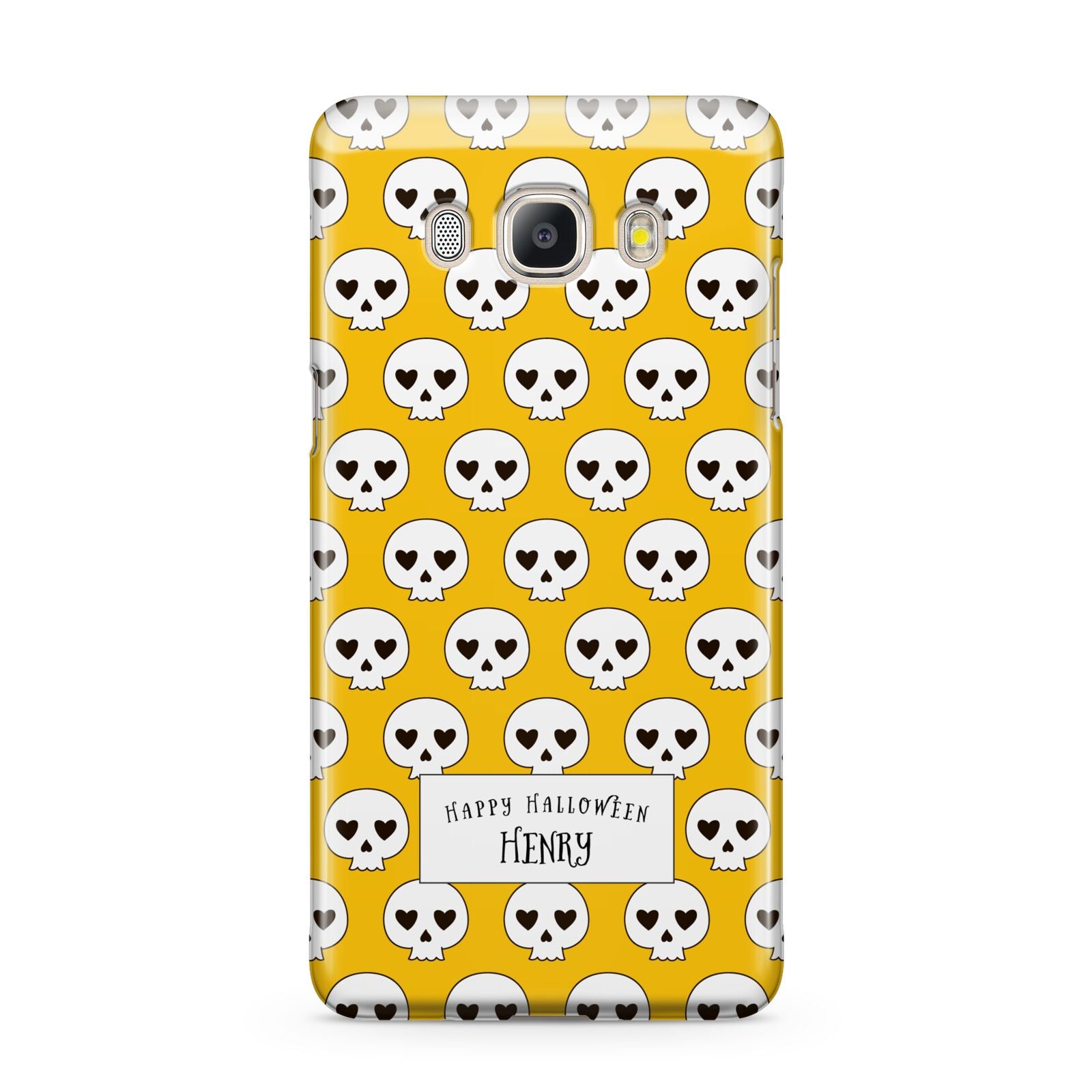 Personalised Halloween Heart Skulls Samsung Galaxy J5 2016 Case