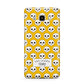 Personalised Halloween Heart Skulls Samsung Galaxy J7 2016 Case on gold phone