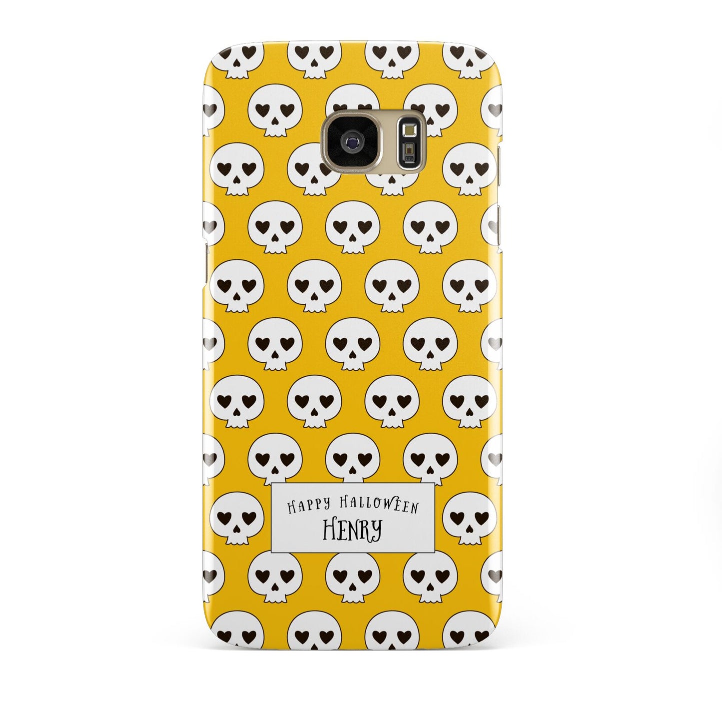 Personalised Halloween Heart Skulls Samsung Galaxy S7 Edge Case