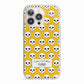 Personalised Halloween Heart Skulls iPhone 13 Pro TPU Impact Case with White Edges