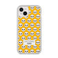 Personalised Halloween Heart Skulls iPhone 14 Plus Clear Tough Case Starlight
