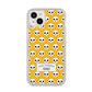 Personalised Halloween Heart Skulls iPhone 14 Plus Glitter Tough Case Starlight