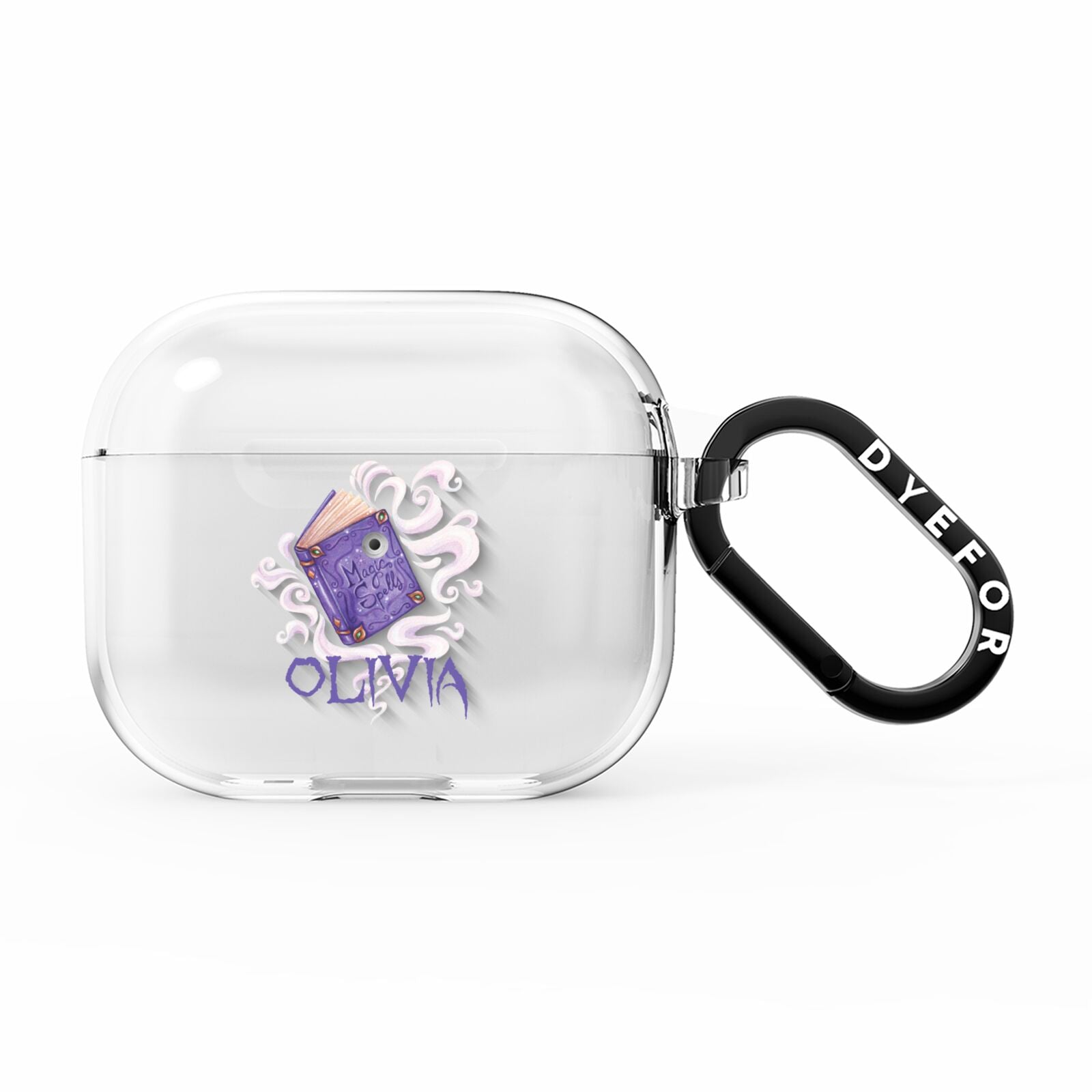 Personalised Halloween Magic Spell AirPods Clear Case 3rd Gen