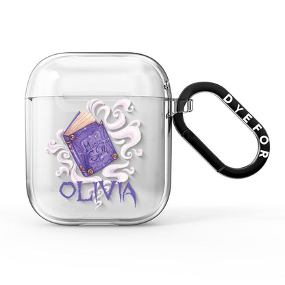 Personalised Halloween Magic Spell AirPods Clear Case
