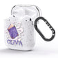 Personalised Halloween Magic Spell AirPods Glitter Case Side Image