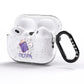 Personalised Halloween Magic Spell AirPods Pro Glitter Case Side Image