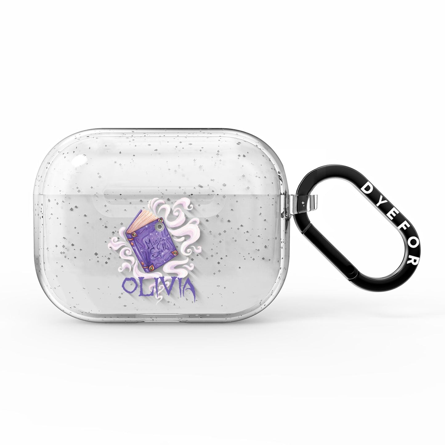 Personalised Halloween Magic Spell AirPods Pro Glitter Case
