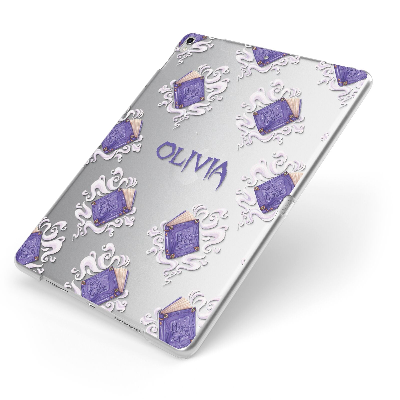 Personalised Halloween Magic Spell Apple iPad Case on Silver iPad Side View