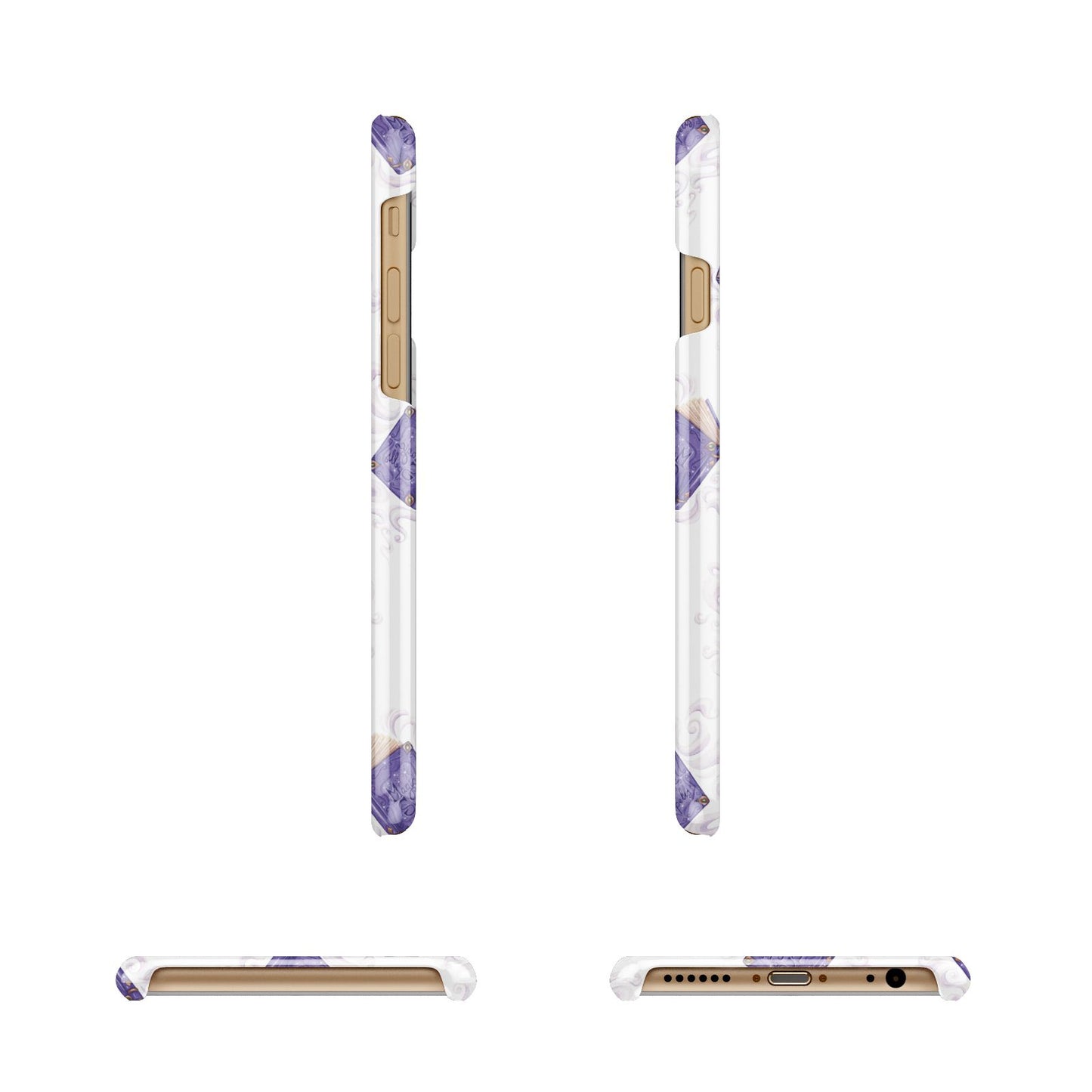 Personalised Halloween Magic Spell Apple iPhone 6 3D Wrap Snap Case Angled Images