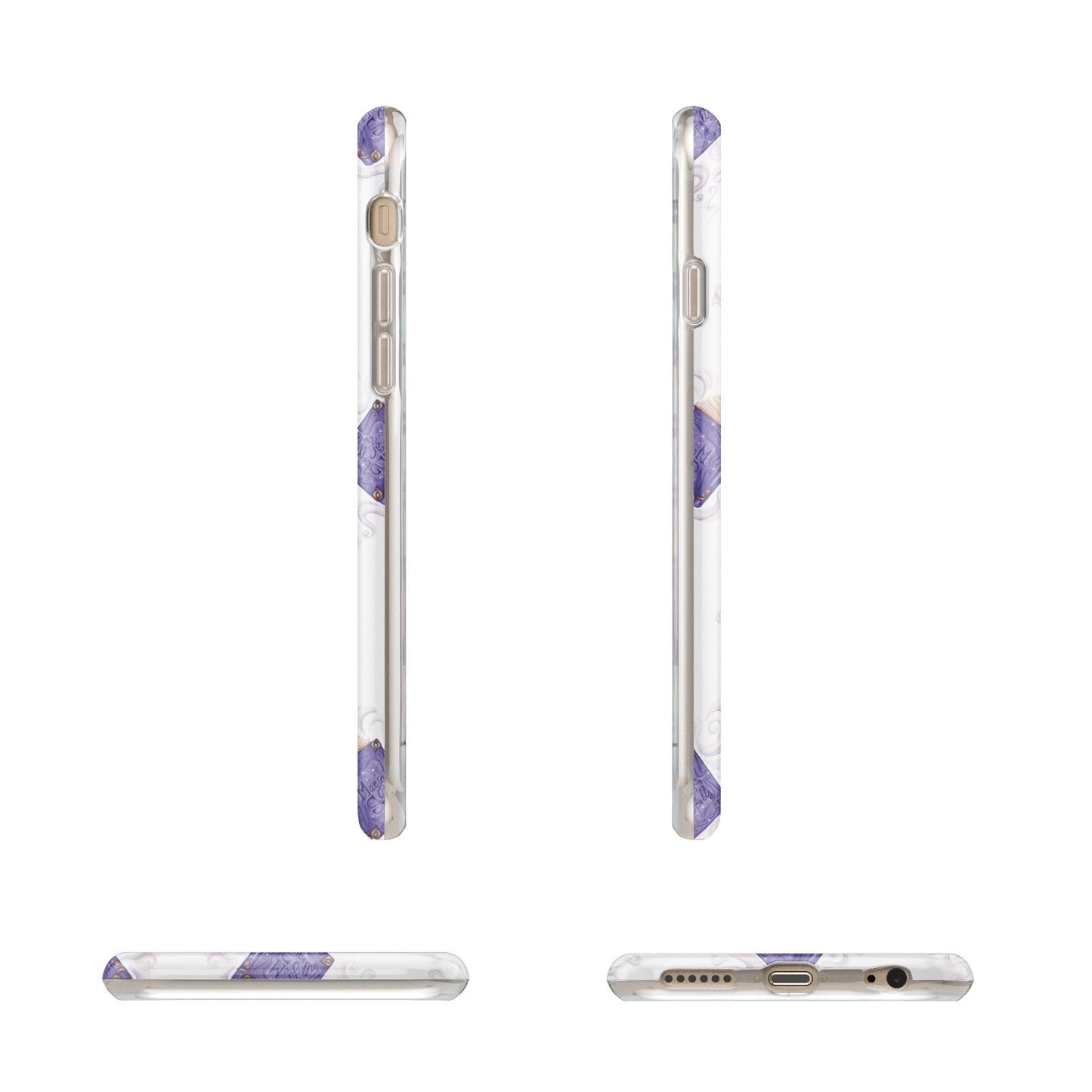 Personalised Halloween Magic Spell Apple iPhone 6 3D Wrap Tough Case Alternative Image Angles