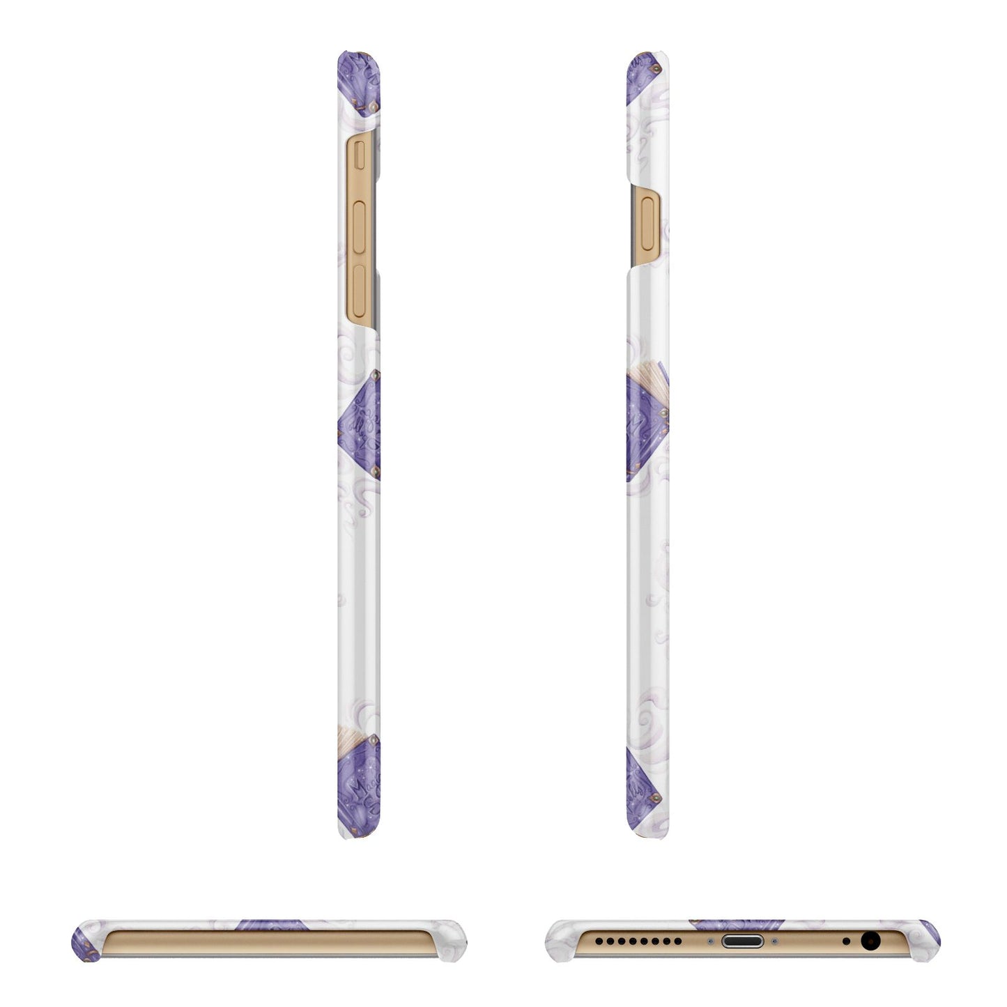 Personalised Halloween Magic Spell Apple iPhone 6 Plus 3D Wrap Snap Case Angled Images