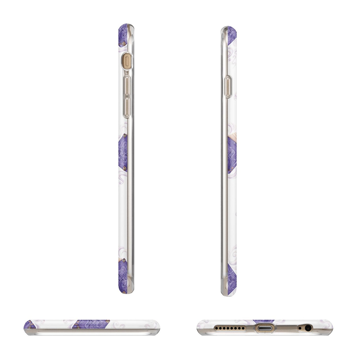 Personalised Halloween Magic Spell Apple iPhone 6 Plus 3D Wrap Tough Case Alternative Image Angles