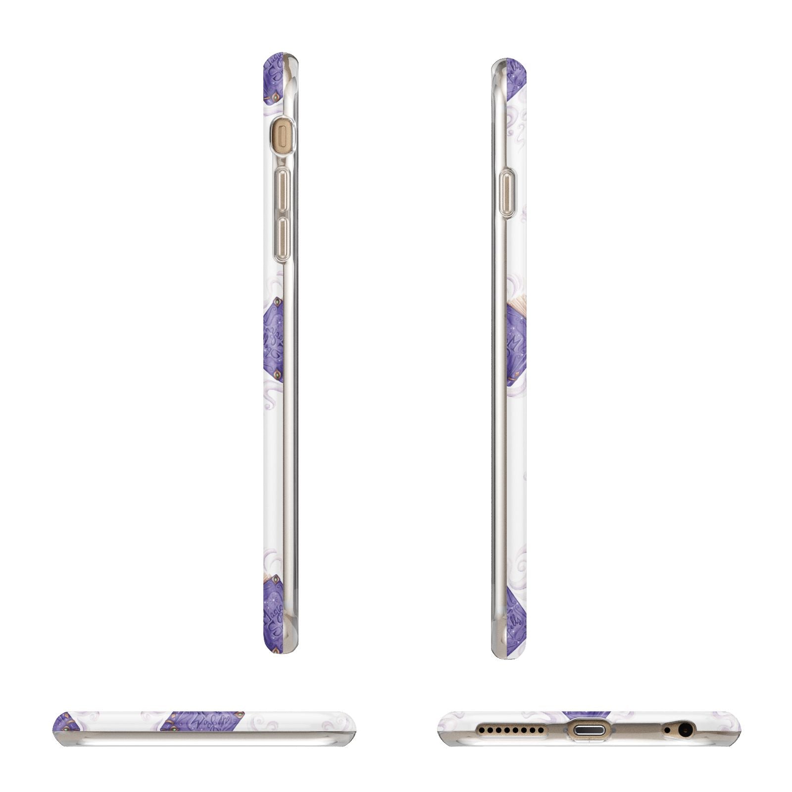 Personalised Halloween Magic Spell Apple iPhone 6 Plus 3D Wrap Tough Case Alternative Image Angles