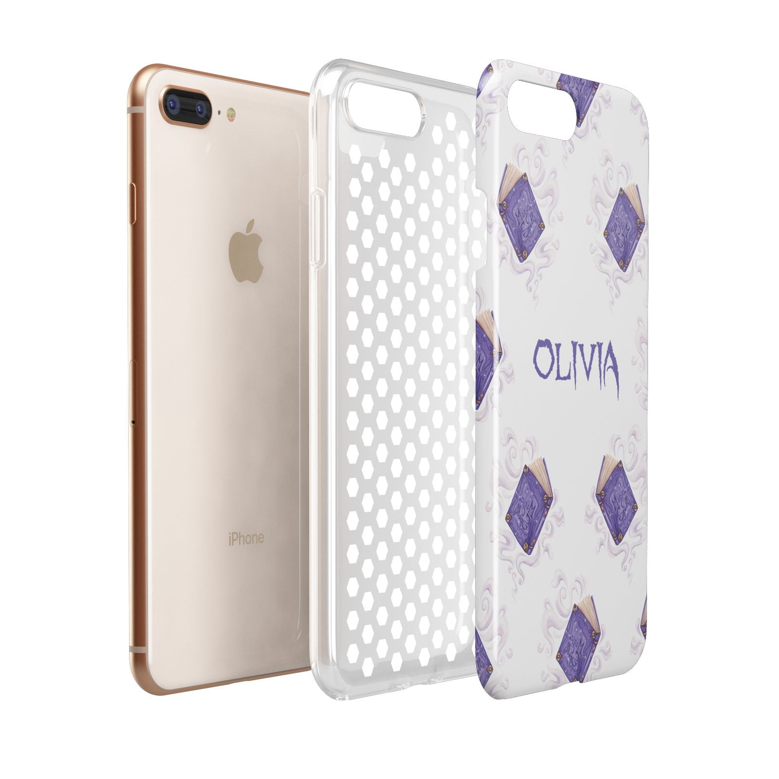 Personalised Halloween Magic Spell Apple iPhone 7 8 Plus 3D Tough Case Expanded View