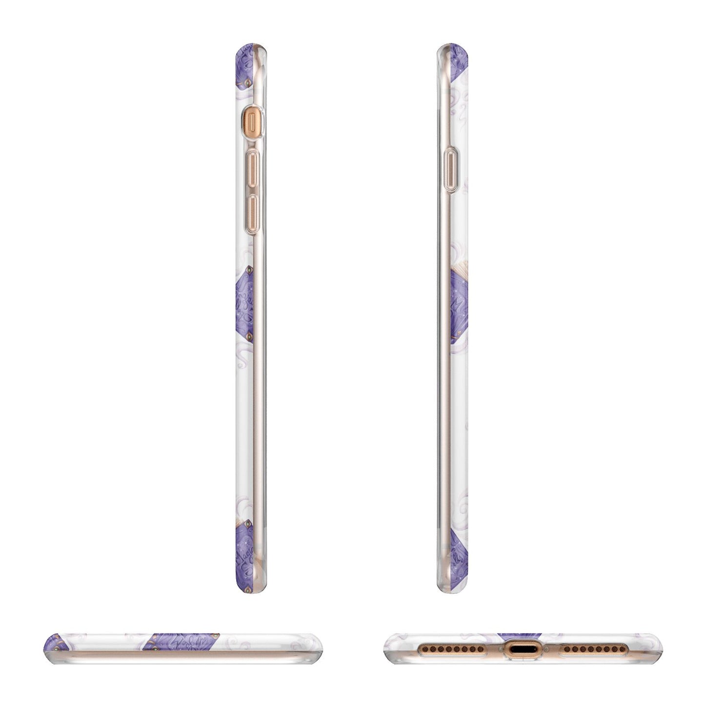 Personalised Halloween Magic Spell Apple iPhone 7 8 Plus 3D Wrap Tough Case Alternative Image Angles