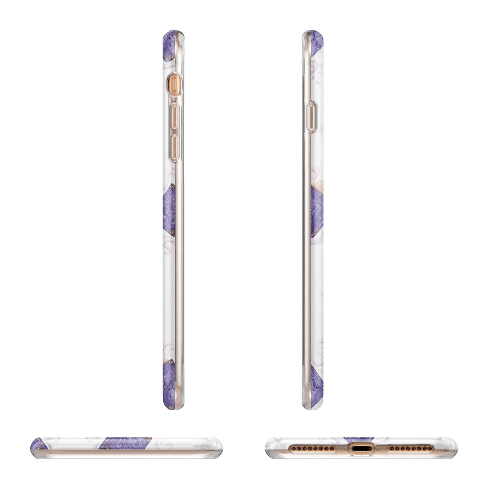 Personalised Halloween Magic Spell Apple iPhone 7 8 Plus 3D Wrap Tough Case Alternative Image Angles