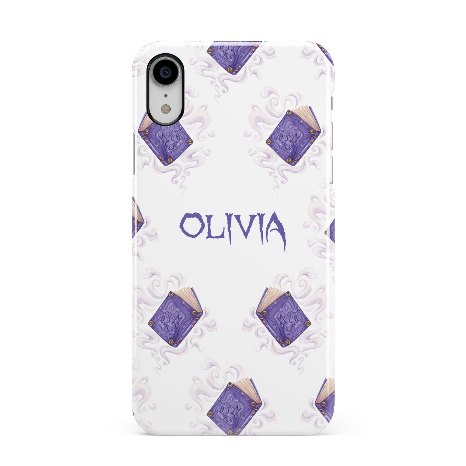 Personalised Halloween Magic Spell Apple iPhone XR White 3D Snap Case