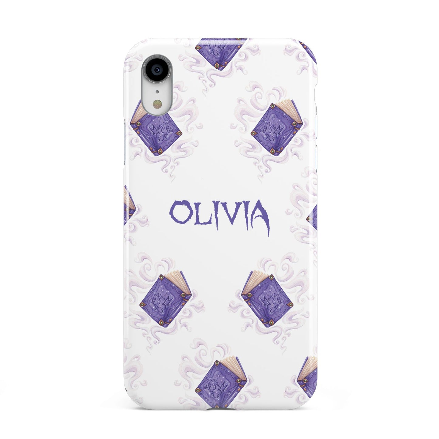 Personalised Halloween Magic Spell Apple iPhone XR White 3D Tough Case