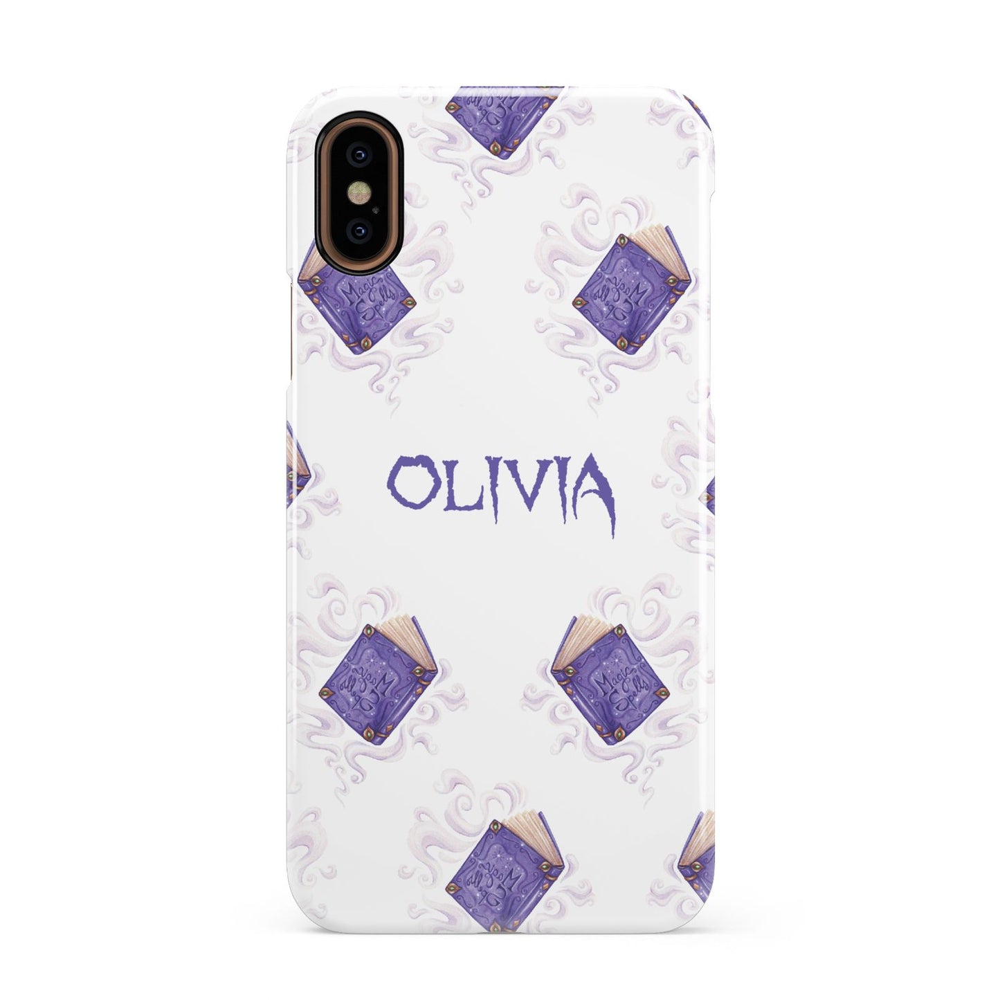 Personalised Halloween Magic Spell Apple iPhone XS 3D Snap Case