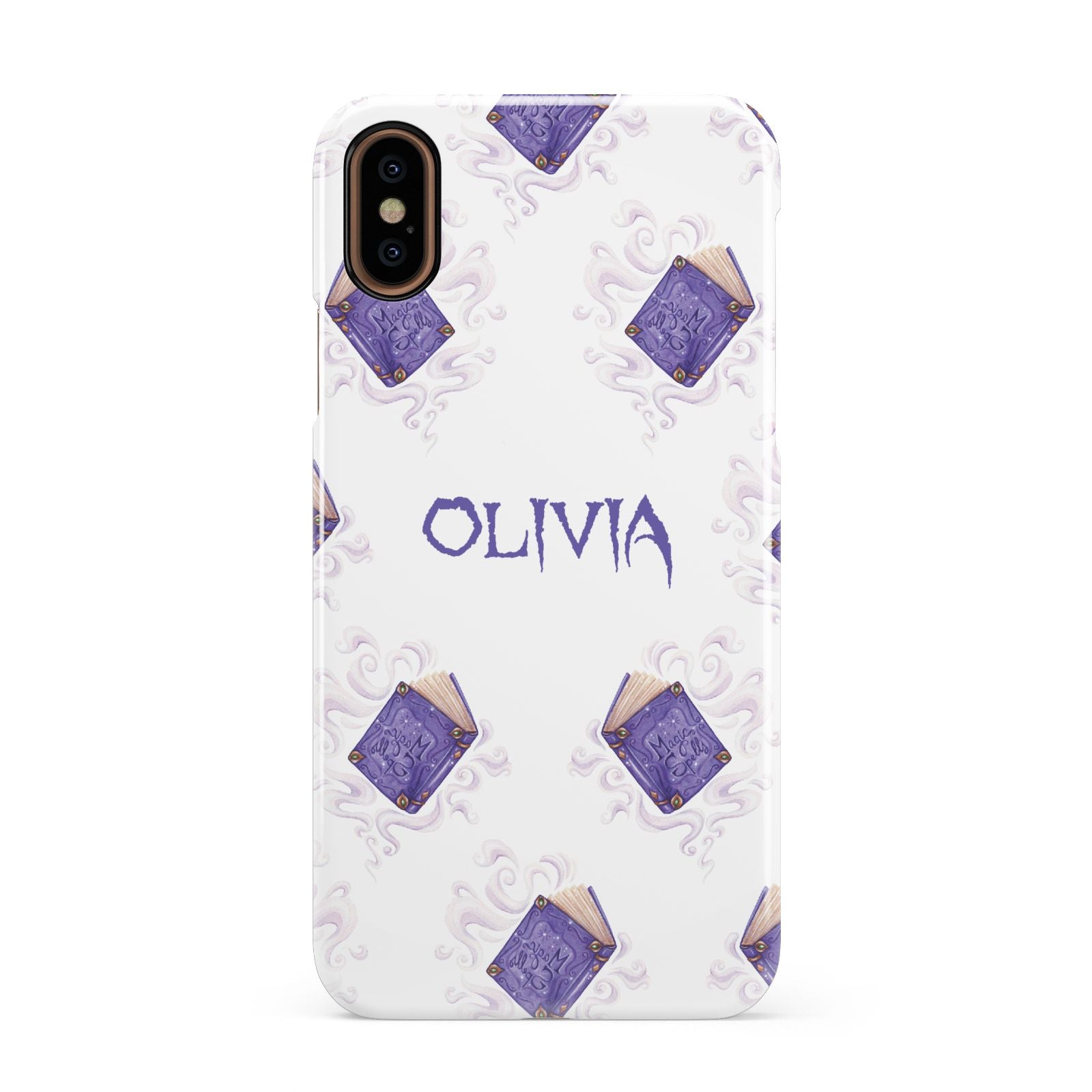 Personalised Halloween Magic Spell Apple iPhone XS 3D Snap Case