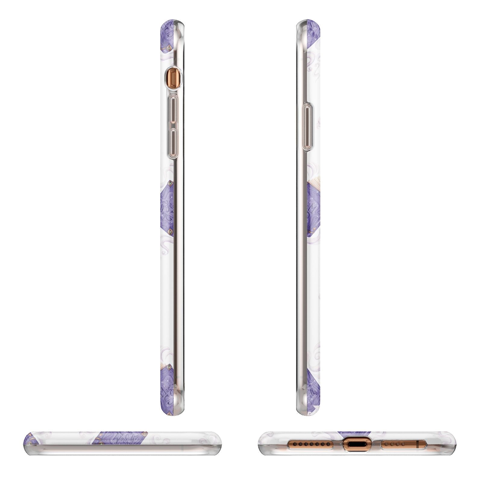 Personalised Halloween Magic Spell Apple iPhone XS Max 3D Wrap Tough Case Alternative Image Angles