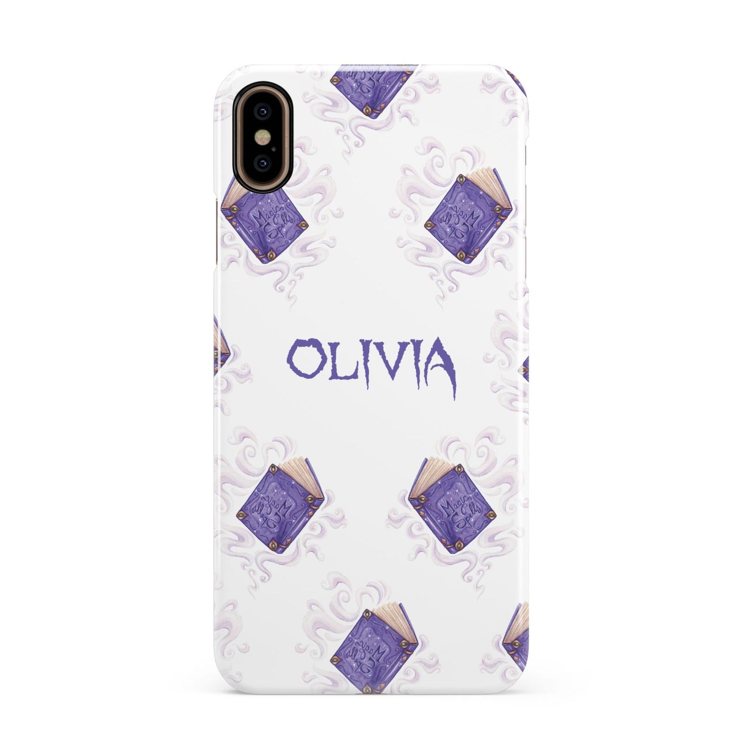 Personalised Halloween Magic Spell Apple iPhone Xs Max 3D Snap Case