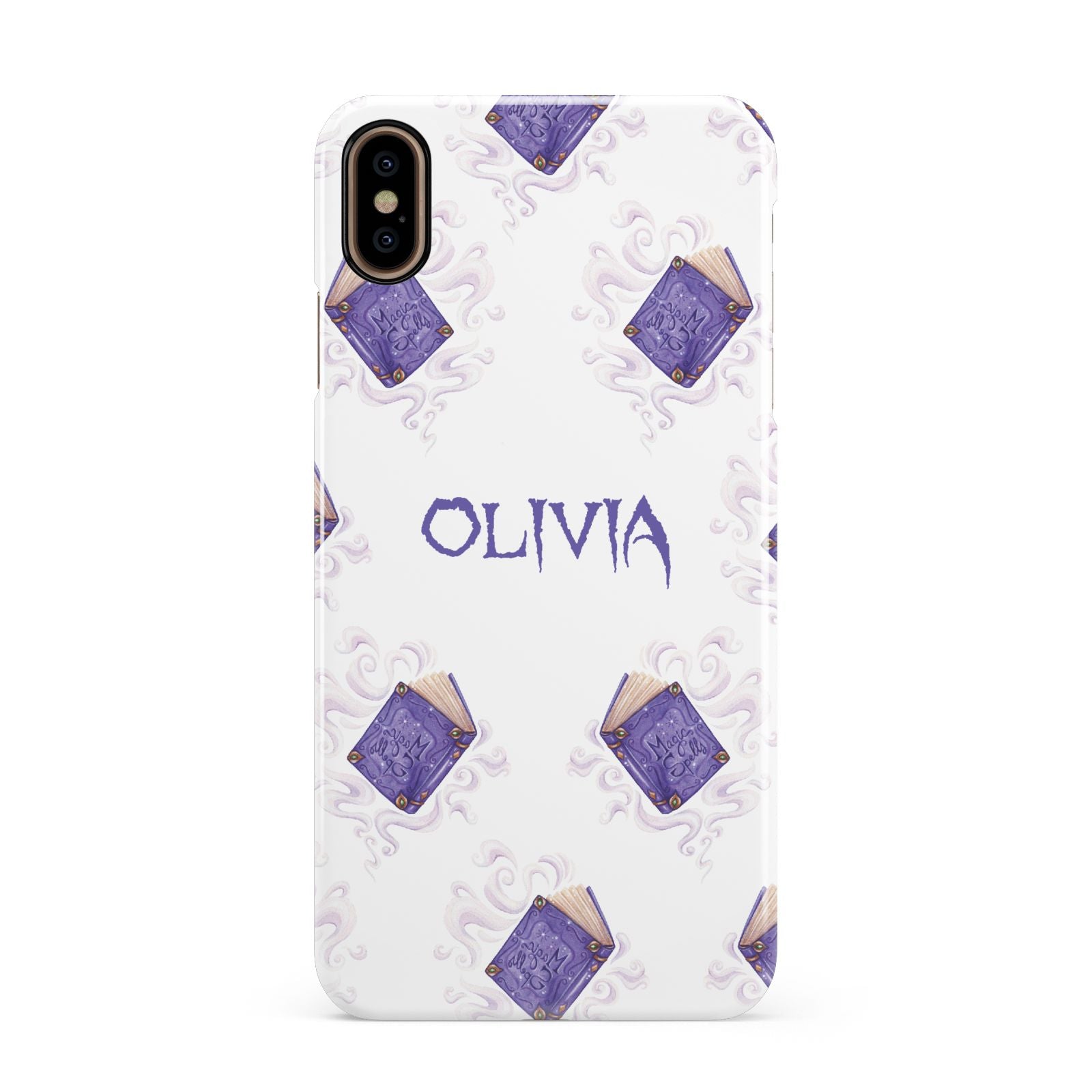 Personalised Halloween Magic Spell Apple iPhone Xs Max 3D Snap Case