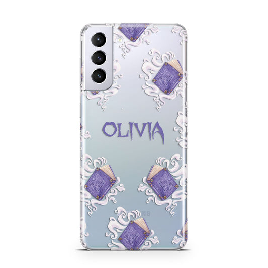 Personalised Halloween Magic Spell Samsung S21 Plus Phone Case