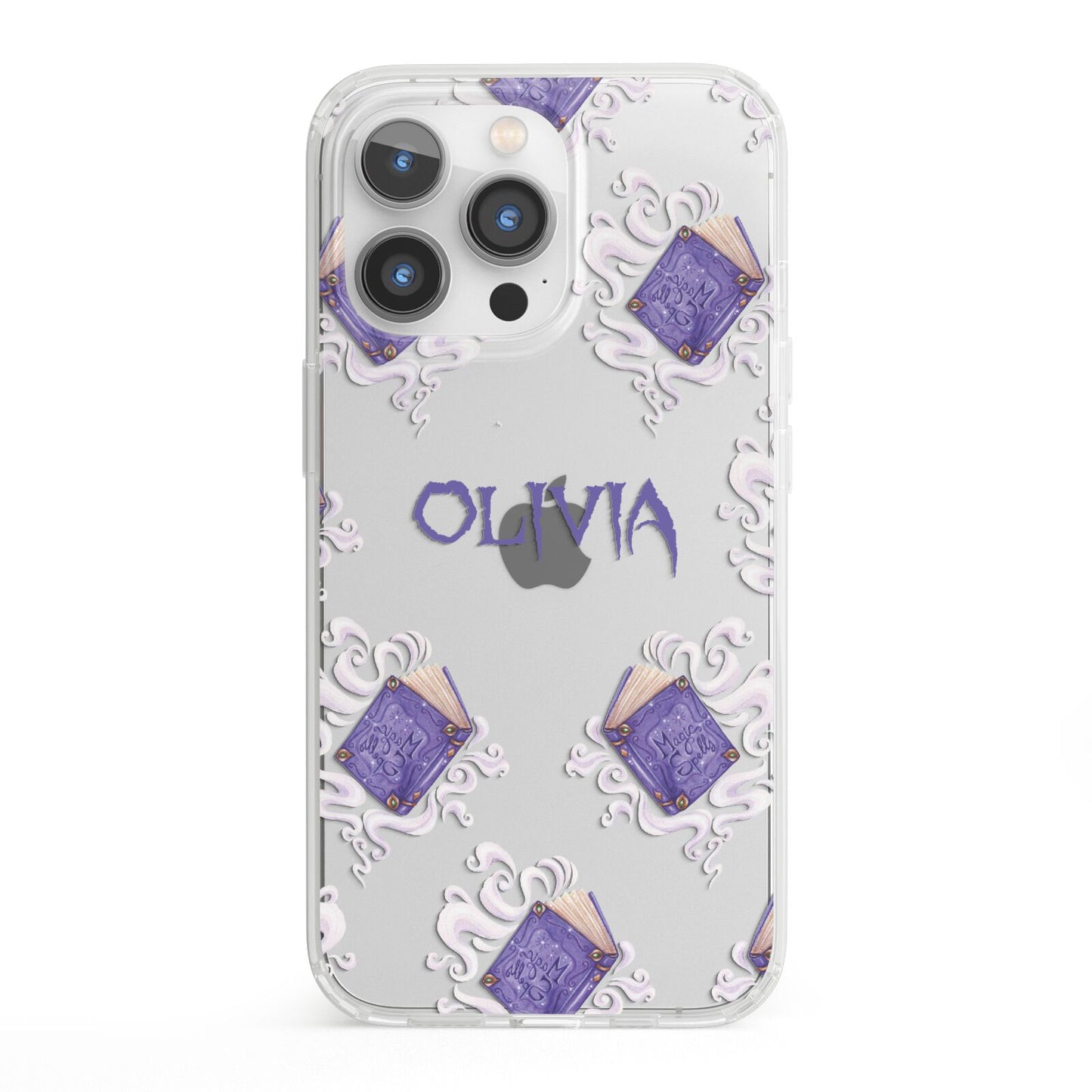 Personalised Halloween Magic Spell iPhone 13 Pro Clear Bumper Case