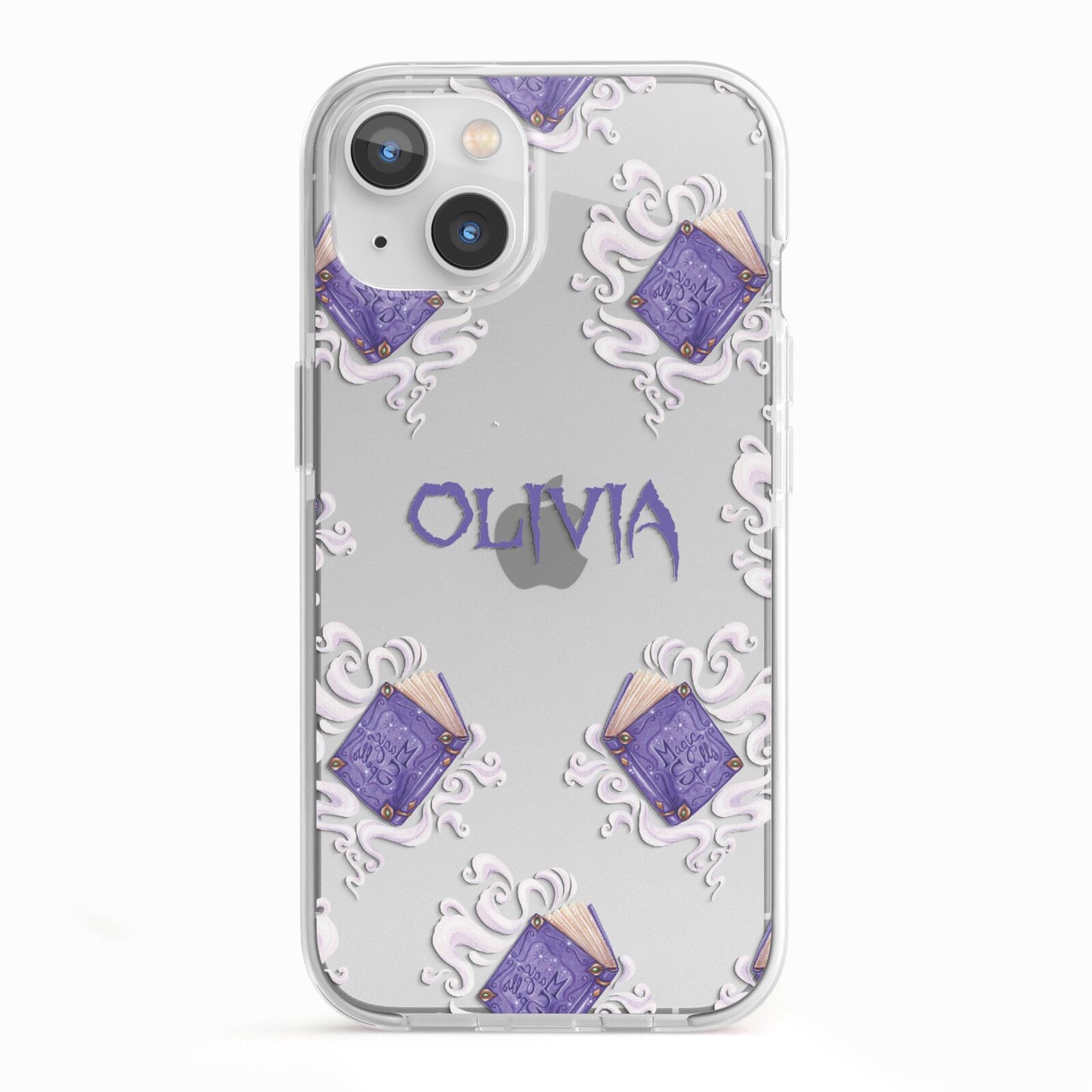 Personalised Halloween Magic Spell iPhone 13 TPU Impact Case with White Edges