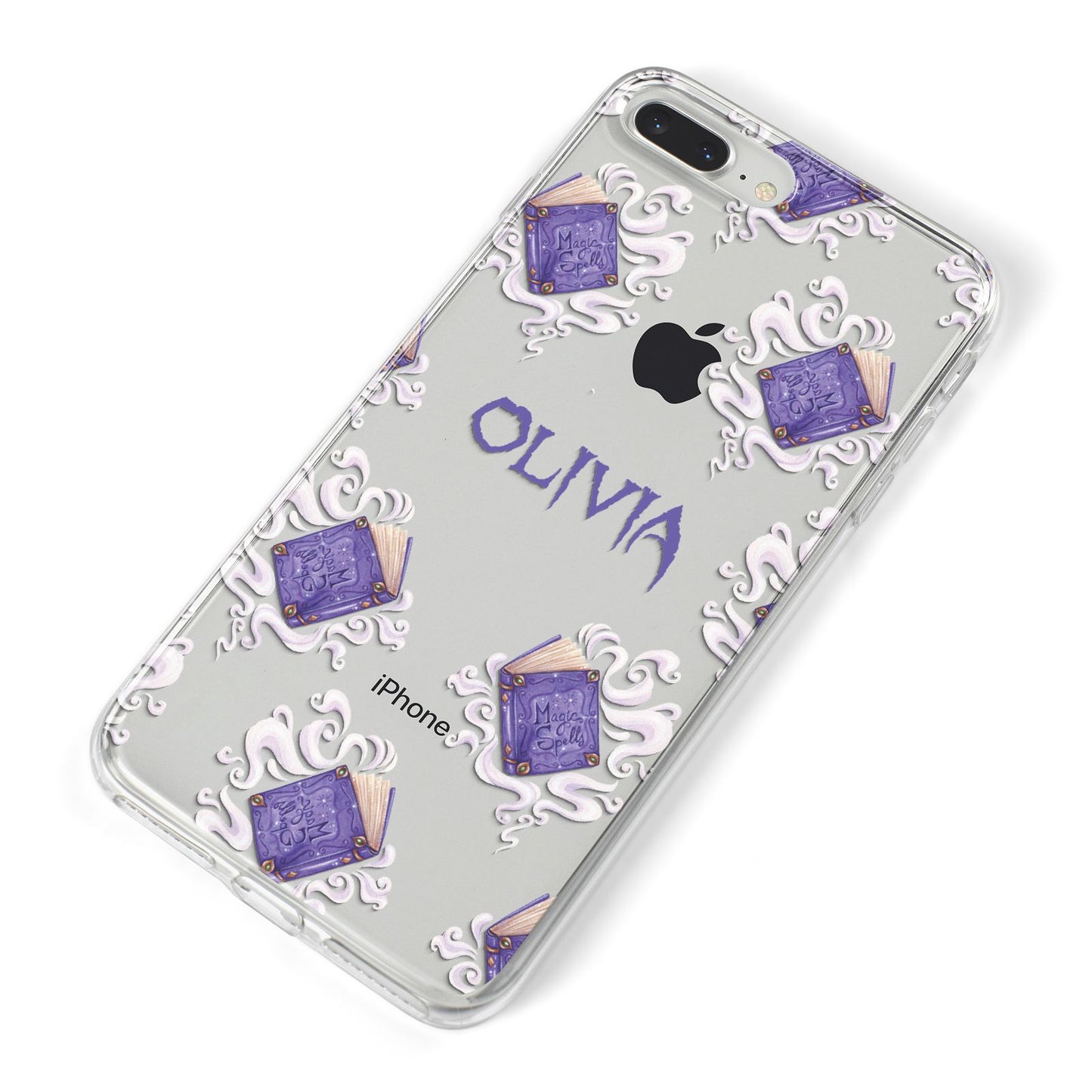 Personalised Halloween Magic Spell iPhone 8 Plus Bumper Case on Silver iPhone Alternative Image