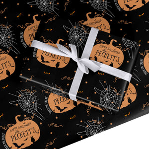 Personalised Halloween Party Wrapping Paper
