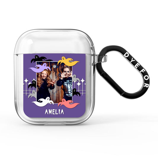 Personalised Halloween Photo Upload AirPods Clear Case
