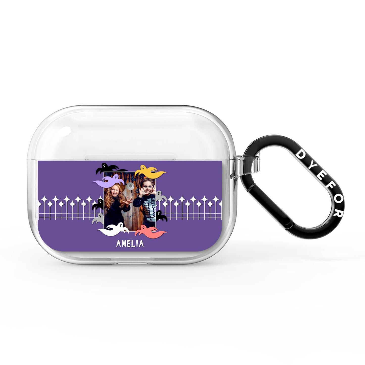 Personalised Halloween Photo Upload AirPods Pro Clear Case