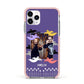 Personalised Halloween Photo Upload Apple iPhone 11 Pro in Silver with Pink Impact Case
