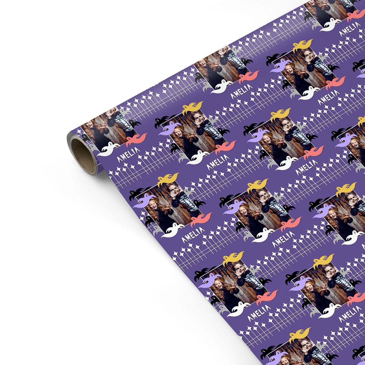 Personalised Halloween Photo Upload Personalised Gift Wrap