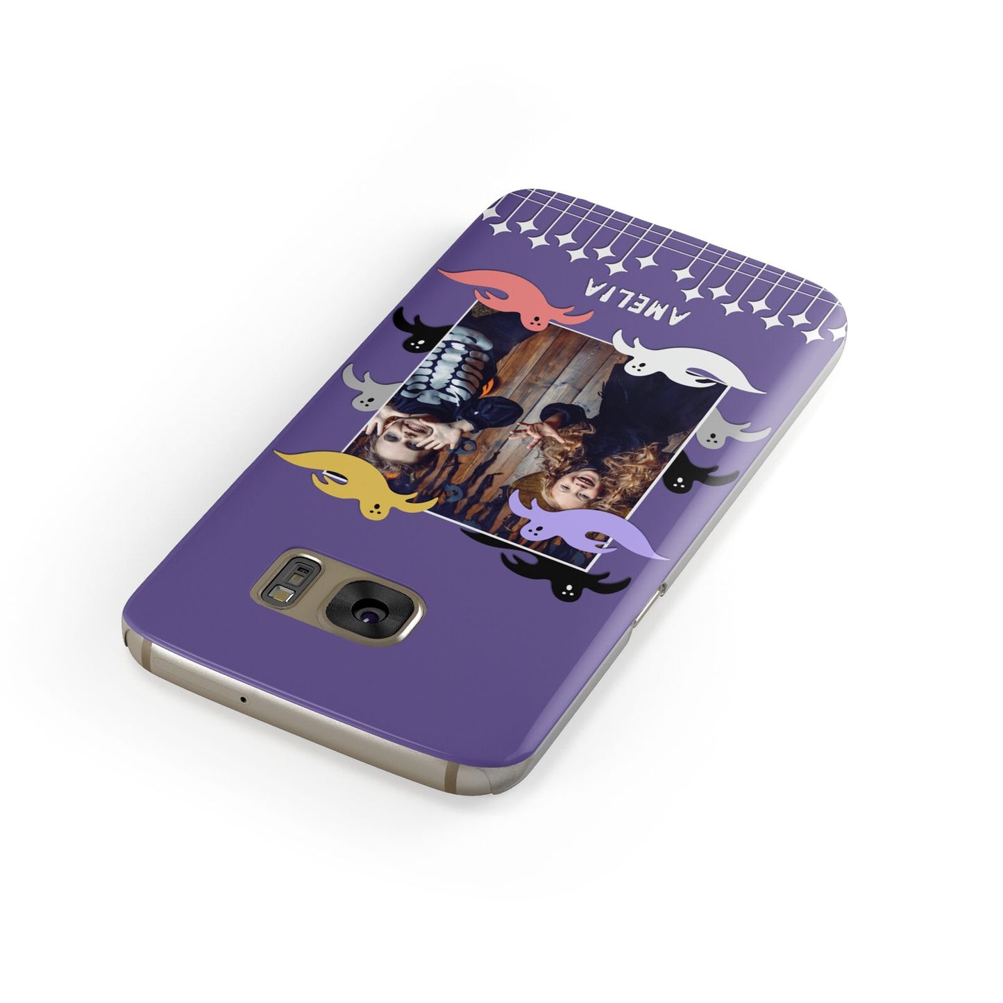 Personalised Halloween Photo Upload Samsung Galaxy Case Front Close Up