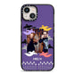Personalised Halloween Photo Upload iPhone 13 Black Impact Case on Silver phone