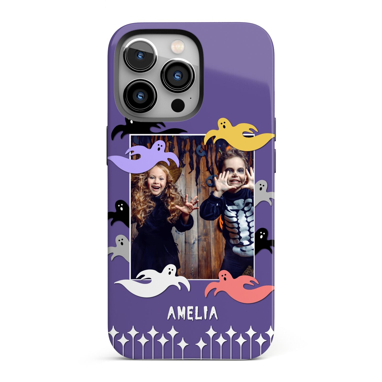 Personalised Halloween Photo Upload iPhone 13 Pro Full Wrap 3D Tough Case