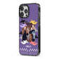 Personalised Halloween Photo Upload iPhone 13 Pro Max Black Impact Case Side Angle on Silver phone