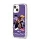 Personalised Halloween Photo Upload iPhone 14 Clear Tough Case Starlight Angled Image