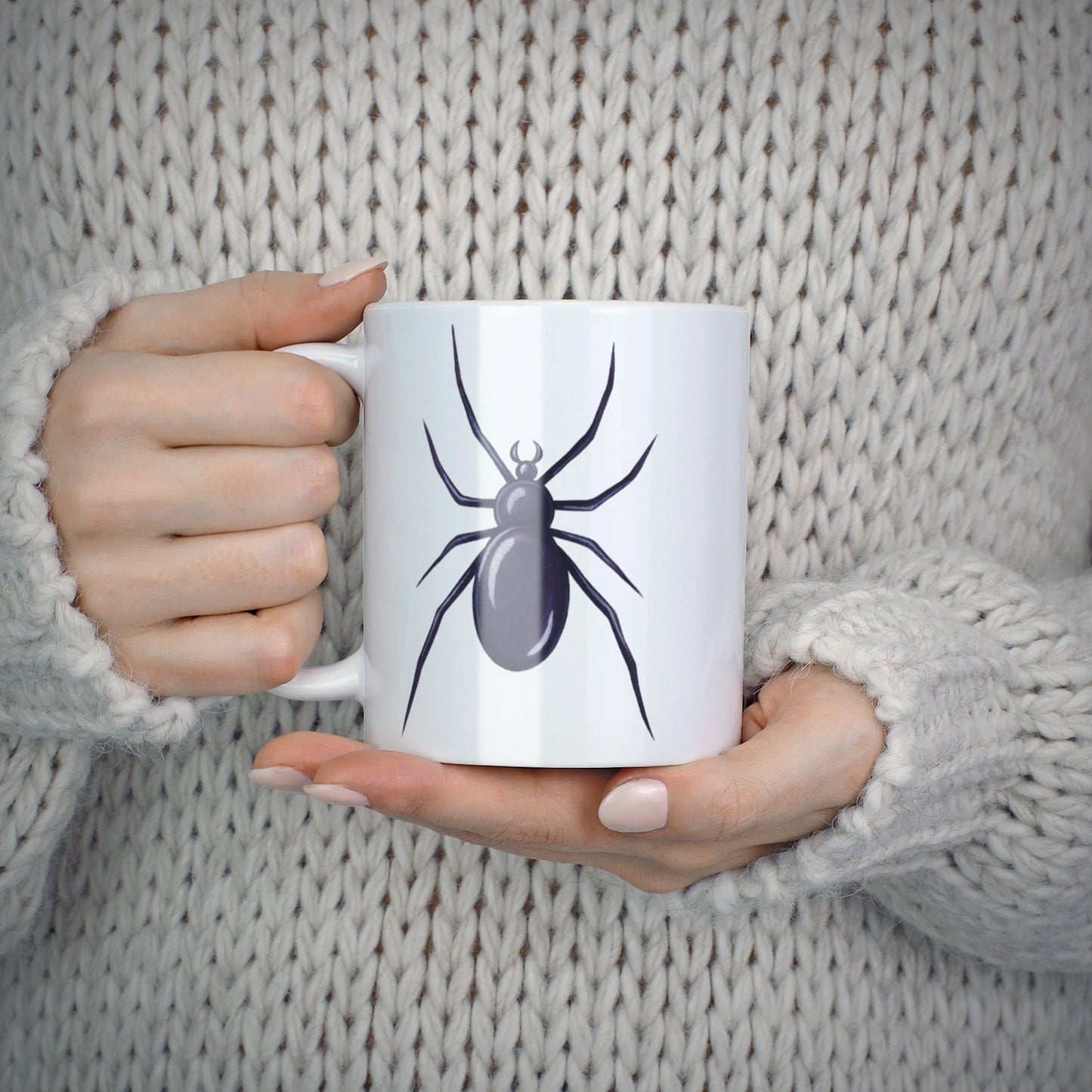 Personalised Halloween Spider 10oz Mug Alternative Image 5