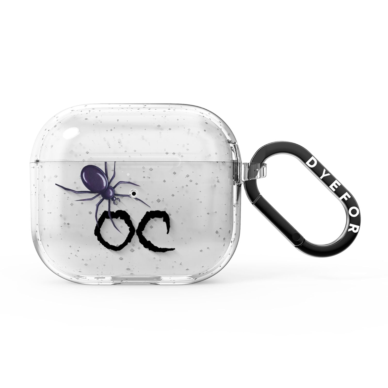 Personalised Halloween Spider AirPods Glitter Case 3rd Gen