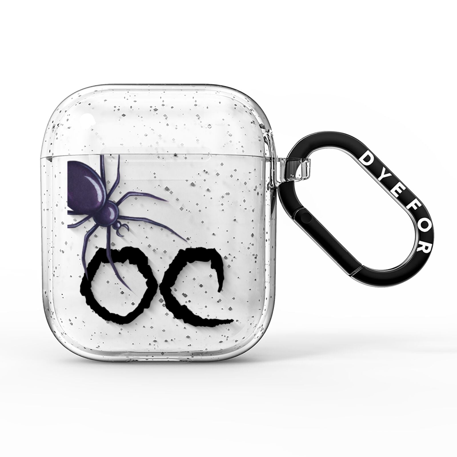 Personalised Halloween Spider AirPods Glitter Case