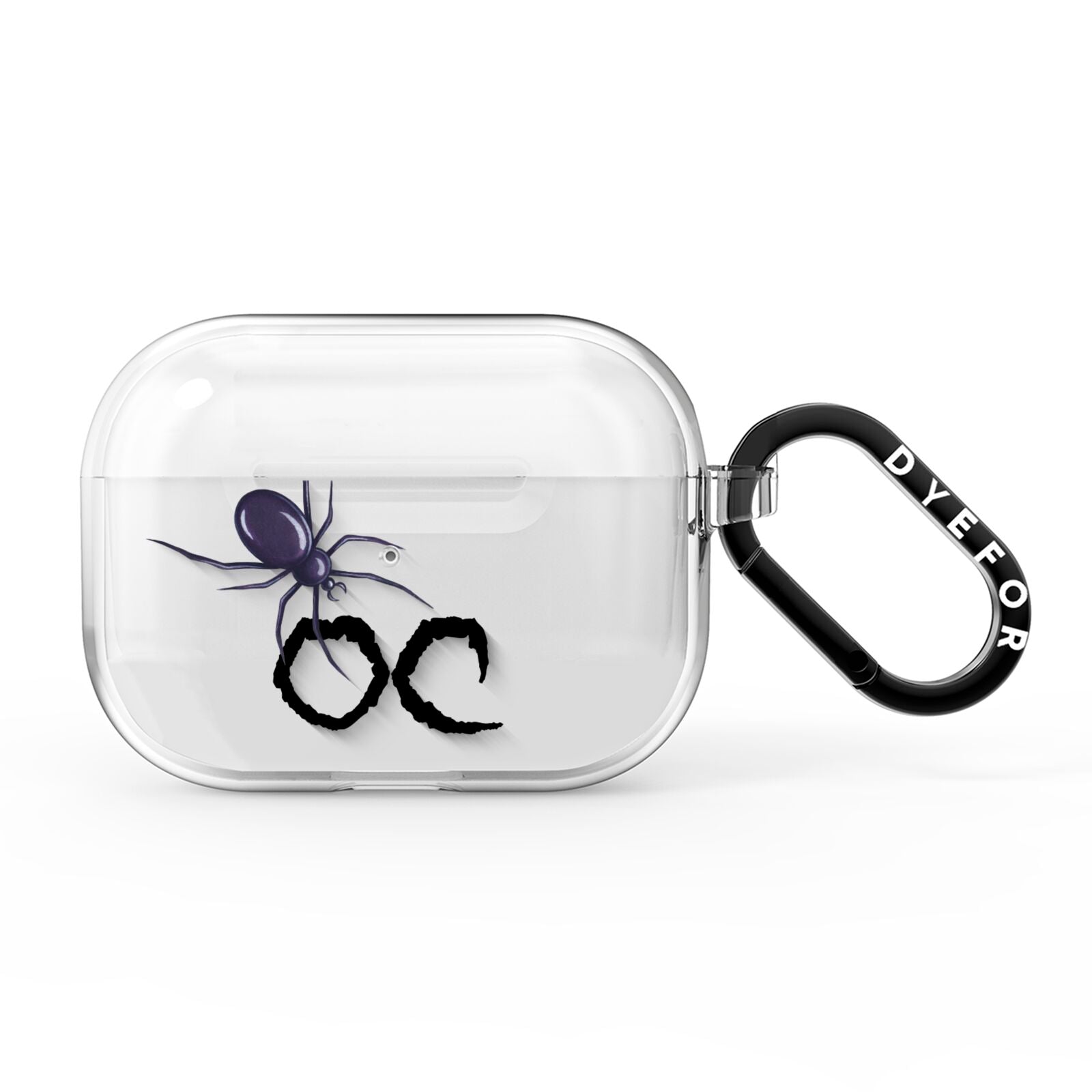 Personalised Halloween Spider AirPods Pro Clear Case