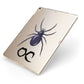 Personalised Halloween Spider Apple iPad Case on Gold iPad Side View