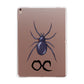 Personalised Halloween Spider Apple iPad Rose Gold Case