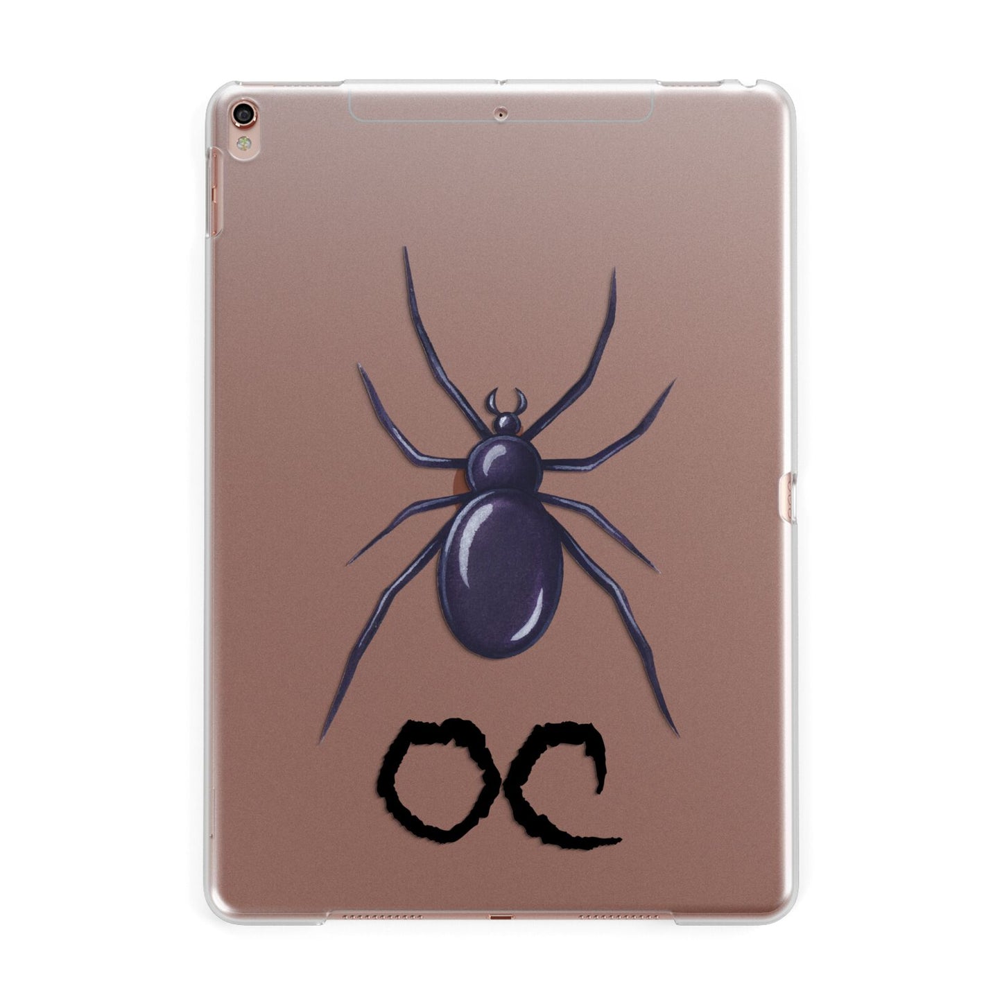 Personalised Halloween Spider Apple iPad Rose Gold Case